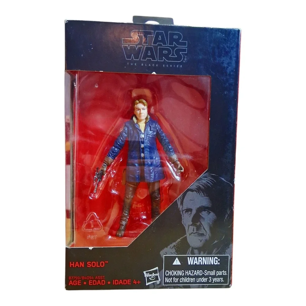 Hasbro Star Wars Black Series (2) Han Solo & Finn Lot ROTJ 3.75